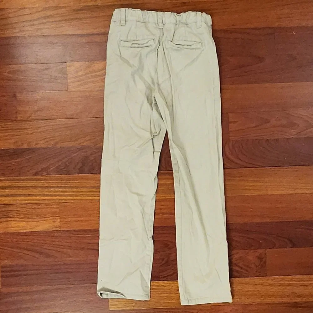 Izod Boys Casual Straight Leg Khaki Chino Pants Size 12 Slim - Picture 12 of 13